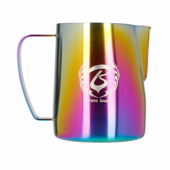 Barista Space - 600 ml Rainbow Sandy Milk Jug #1