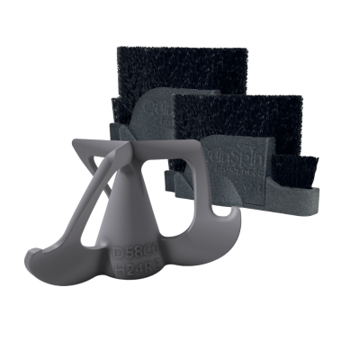 QuinSpin V2.0 Heads Replacement Set 58mm | Drill Head + 2x Brush | 24mm